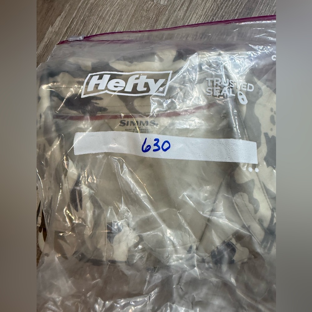 Simms Fishing Shirt Challenger Ghost Camo Stone Medium - Picture 10 of 10